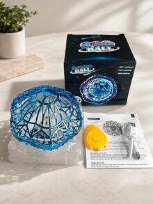 1pc Rotating Flying Disc Smart Hover Ball, High-Tech Flying Toy With LED Lights And Smart Bounce, Holiday Gift For Boys - Flying Ball - View 9