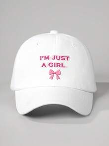 1件 Y2K 童款印花 I'M JUST A GIRL 大蝴蝶結棒球帽，可調節防曬休閒帽，適合男孩女孩，適用春/秋旅行、海灘度假、戶外防曬帽 - 棒球帽 - 查看 16