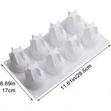 3D Pear-Shaped Silicone Cake Mold, Suitable For Mousse Desserts, Ice Cubes, Jelly, Cakes, Chocolate Truffles, Pastries And Ice Cream Making Silicone Baking Mold - Multicolor - View 2