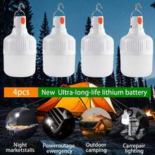 1 buah Bohlam Lampu LED Portabel untuk Perjalanan dengan Pengait, Lampu Kerja Darurat Isi Ulang USB, Lentera Lampu Sorot Genggam, Cocok untuk Memancing di Luar Ruangan, Berjalan Kaki, Berkemah - Lampu Berkemah - View 2