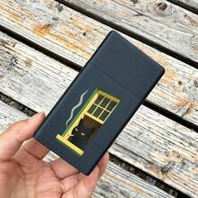 Cabin puff 1個隔層防壓菸盒，10格設計（僅適用於標準尺寸），質感堅固耐用，小巧尺寸方便單手握持，方便攜帶於口袋或包包中；完美的節日禮物 - 均碼 - 查看 16