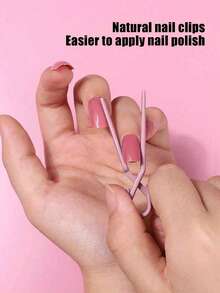 Pinces d'extension d'ongles en gel polymère Quick Build, Pinces d'extension d'ongles en gel polymère, Pinces d'extension d'ongles UV LED, Outils de nail art, Fournitures de nail art, 3/5/10/20 pièces Transparent, Rose, Violet Pinces d'extension d'ongles - Multicolore - Voir 6