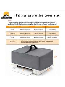 1Pc 3D Printer Waterproof Cover Universal Printer Dust Cover Reinforced Handle Printer Protective Sleeve With Drawstring Anti-Static Printer Cover Case - Durable, Easy To Clean Accessory For Home And Office Use - Multicolor - View 2