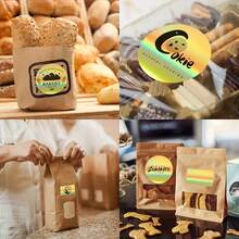 1 Roll 1.96'' X 1.96'' Thermal Gold Holographic Labels For Phomemo M220 M110 M108 M250 M260 M221 M120 M200 M150 Thermal Label Maker, Round Sticker For Home, Office, School, Store, Easy To Use - View 8