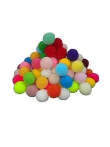 20pcs Plush Ball Interactive Cat Launcher Toy Set (Random Color) - Indoor Training And Exercise Cat Toys, Suitable For Kittens And Adult Cats, Interactive Toys To Enhance Bond Between Owner And Pet - Multicolor - View 8