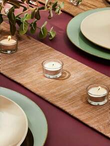 12/6pcs Clear Glass Tea Light Candle Holders/Cups/Trays, Floating Candles, Tea Light Accessories, Table Centerpiece, Suitable For Wedding Dinner, Tabletop Decor, Party And Home Decoration - Multicolor - View 5