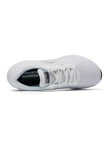 Skechers Women's Running Shoes GO RUN CONSISTENT 2.0 Mesh Breathable White Athletic Running Shoes 128605-WBK - White/Black - View 9