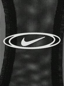 Nike Sportswear Women's Fitted Sheer Tank Top With Racerback Design, Elastic Sheer Breathable Tank Top IU2648-010 - Hitam - View 3