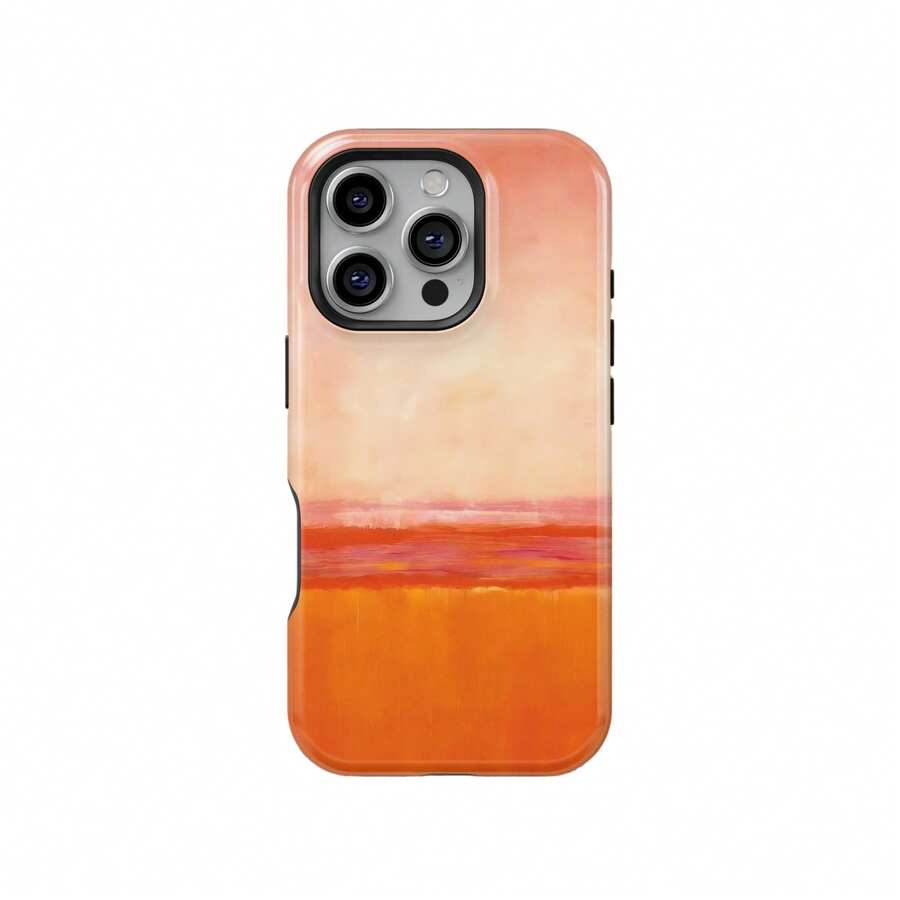 Mark Rothko Phone Case Abstract Modern Art Protective Phone Case Compatible With IPhone 17 16 15 14 Pro Max Plus 13 12 11 - Orange - View 1