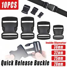 Aimall Women Bag Accessories - 10pcs Black Plastic Buckle Clips For School Bag Backpack Strap - Women Bag Accessories - 10pcs - View 1
