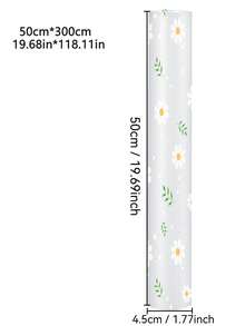 1 Roll Floral Pattern Moisture-Proof Mat, Drawer Liner, Refrigerator Mat, EVA Waterproof Fridge Liner, Cabinet Liner, And Simple Placemat. Suitable For Kitchen Utensils, Kitchen Liners, Room Decor, And Home Decor. - Small Flower - View 6