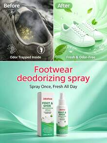 Shoe Deodorizing Spray, Odor And Smell Cleaning, Gentle Formula, Portable Daily Deodorizing Spray - A - View 2