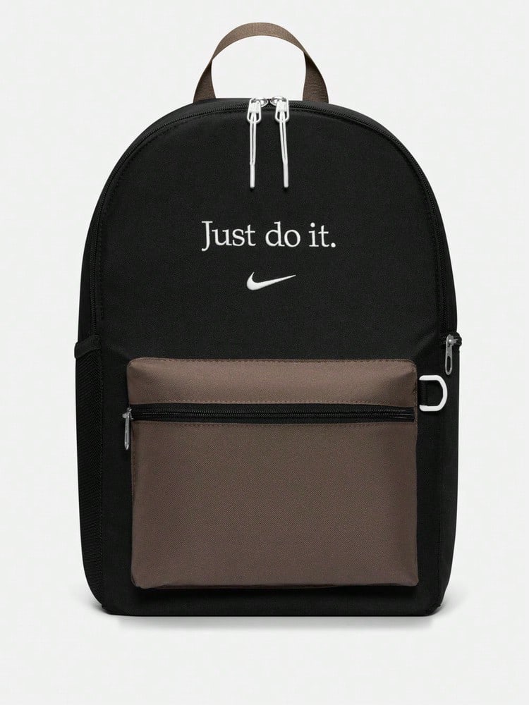 Nike Heritage 2.0 Colorblock Backpack With Spacious Main Compartment And Protective Sleeve, Large Capacity IQ3296-010 - Black - View 1
