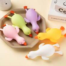 1 pieza Juguete antiestrés de pato amarillo lindo, juguete blando de animal de dibujos animados, recompensa para el aula de niños pequeños, regalo de fiesta de cumpleaños para niños y niñas, regalo de juego sensorial novedoso - Multicolor - Ver 7
