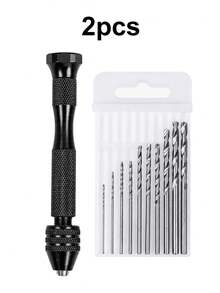 Set Bor Putar Tangan, Model Wenwan DIY Set Alat Pelubang Manual Mata Bor Kecil Putar Mikro, Cepat dan Praktis, Bahan Tahan Aus - Pelubang kertas - View 10