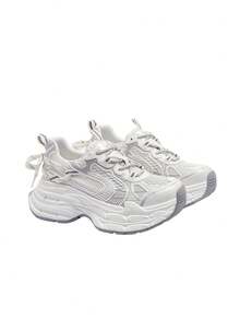 CAMEL CROWN Women Running Shoes Cushioning Sports Sneakers Lightweight Comfortable Retro Jogging Shoe Non-Slip Shock Absorbing - Pearl White - View 3