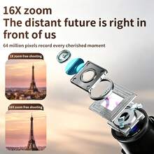 5K High Resolution Digital Camera, 21MP Actual Pixels, 16x Digital Zoom, Anti-Shake Beauty Vlog Camera, With 2.8-Inch Screen, Supports External Fill Light, 8 Scene Modes, Suitable For Beginner Photography - View 6