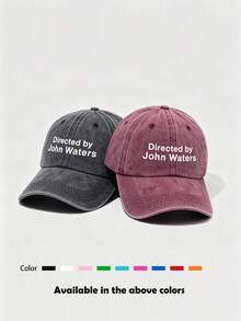 1 pieza Gorra de béisbol unisex de unicolor desgastada, visera deportiva vintage lavada, transpirable, adecuada para salidas diarias, pesca, viajes al aire libre - Multicolor - Ver 31
