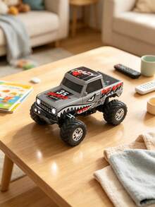 A 1:64 Mini Four-Way Remote Control Off-Road Vehicle With LED Lights And Remote Control, A Children's Toy Car Cake Ornament, Suitable For Christmas, Birthday And New Year Gifts For Boys Aged 6 To 12, A Must-Have For Children's Toy Travel - Multicolor - View 12