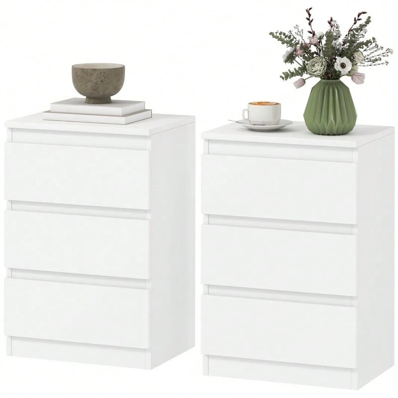 Nightstands - White - View 1