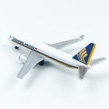 Singapore Airlines Model Airplane, Die-Cast Metal Model Airplane, Suitable For Collection And Holiday Gifts - White - View 4