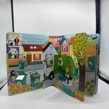 Compact Educational Picture Book "A Beehive", Cardboard Material, Foldable Inner Pages, Suitable For Family Reading, Early English Learning, Cognitive Enlightenment, Language Development, Halloween And Christmas - Multicolor - View 14