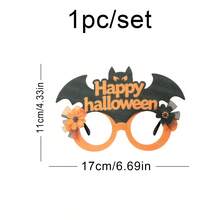 Halloween Party Costume Glasses, Pumpkin Spider Witch Bat Cute Funny Photo Props For Holiday Celebration - Multicolor - View 12