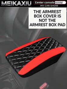MEIKAXIU PU Leather 3D Embroidered Car Armrest Box Cover 32x19CM Size Dedicated Armrest Box Protector Car Interior Accessories For Women - PU Leather Quilting - View 13