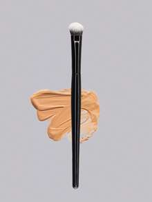 1pc Cat Paw Shaped Angled Makeup Brush, Brightening Concealer, Hides Dark Circles And Imperfections, Can Blend Concealer And Cream Products, Creates Flawless Coverage, - Black - View 7