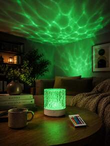Artistic Geometric Water Ripple Lamp, 16-Color RGB USB Light For Bedroom Decor - Multicolor - View 4