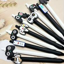 5pcs/10pcs Of Game-Themed Ballpoint Pens, Black And White Color Matching - Suitable For Office, Game Activities, Co-Worker Gifts - Event Giveaways - Sets - View 7