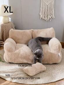All Seasons Universal Pet Cat Sofa Removable And Washable Pet Bed Dog Bed Cat Bed Cat Supplies Dog Bed - Brown - View 7
