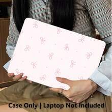 1pc Protective Case Compatible With Macbook, Pink Bow And Polka Dot UV Printed Pattern, Laptop Protective Cover, Simple Lightweight Durable Protective Case Suitable For MacBook Air Pro 13.3 13.6 14.2 15.3 16.2 Inch, Suitable For 13 Inch Neo Laptop Protective Case A3404 Model/ D14, D16 - View 3