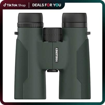 YOELEREY 12x42 High Definition Binoculars - Argon Purging, Waterproof, Fogproof, High Magnification, Color Fidelity Outdoor Long Range Binoculars Bird Watching, Camping Accessories