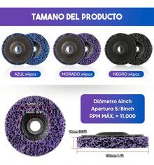 Poly Tira De Disco De Rueda Para Pintura Y Quitar Óxido 8pcs - A - Ver 9