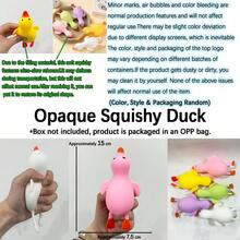 1 pieza Juguete antiestrés de pato amarillo lindo, juguete blando de animal de dibujos animados, recompensa para el aula de niños pequeños, regalo de fiesta de cumpleaños para niños y niñas, regalo de juego sensorial novedoso - Multicolor - Ver 15