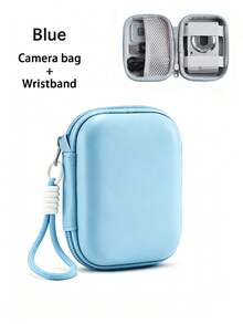 1pc Digital Camera Protective Case EVA Hard Shell Mini CCD Camera Storage Bag, Waterproof Shockproof Travel Storage Bag, With Mesh Pocket And SD Card Slot, Portable Compact Camera Protective Case, Suitable For CAMKORY/OKODAK PIXPRO FZ45 FZ55/ IXUS, Outdoor Travel Summer Essential - Multicolor - View 16