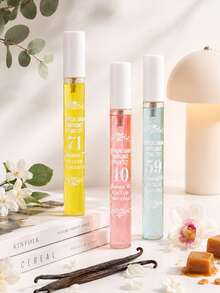 1/5 pièces Coffret cadeau de spray de parfum brésilien, édition limitée portable à plusieurs couches, plaisir ultime, contenant des huiles essentielles naturelles fraîches et charmantes, exhalant des notes de noix de coco, florales, fruitées et d'agrumes - Parfum Mixte - Voir 3
