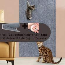 Baofeng 1 Stück Kratzschutz für Möbel langanhaltend Kratzpad mit selbstklebender Rückseite, geeignet für Sofa, Couch, Wand, Katzenbaum und DIY-Kratzbrett zum Klettern für Katzen - Größenauswahl - Übersicht 14