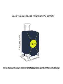 Elastic Luggage Cover, Thick Wear-Resistant Bow Print Pattern, Large Size Travel Suitcase Dust Cover - Multicolor - View 4