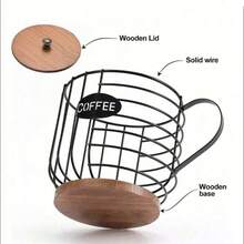 1pc Iron Art Cup-Shaped Large Capacity Coffee Capsule Storage Basket, Kitchen Supplies, Kitchen Accessories, Kitchen Tools, Kitchen Storage, Cosmetic Storage, Wedding Supplies, Floral Decoration, Home Goods, Desktop, Home Decor, Home Storage & Organization - Multicolor - View 6