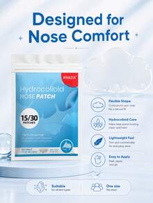 30pcs Gentle Skin-Friendly Mint Scented Nasal Strips For Nighttime Sleep Comfort And Refreshing Nasal Care, Breathable Sweat-Resistant Material With No Special Odor - 30PCS - View 2