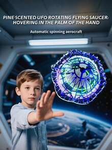 1pc Rotating Flying Disc Smart Hover Ball, High-Tech Flying Toy With LED Lights And Smart Bounce, Holiday Gift For Boys - Flying Ball - View 10