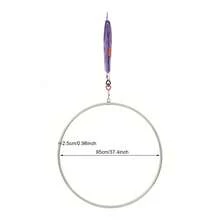 30Kn Stainless Steel Aerial Yoga Ring - Home Gym Ceiling Bracket - Default - View 6