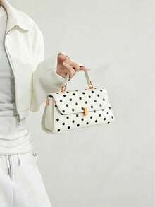 Vintage Premium Handheld Small Square Bag For Women, New Niche Design, Versatile Commuter Shoulder Crossbody Bag - Beige - View 4