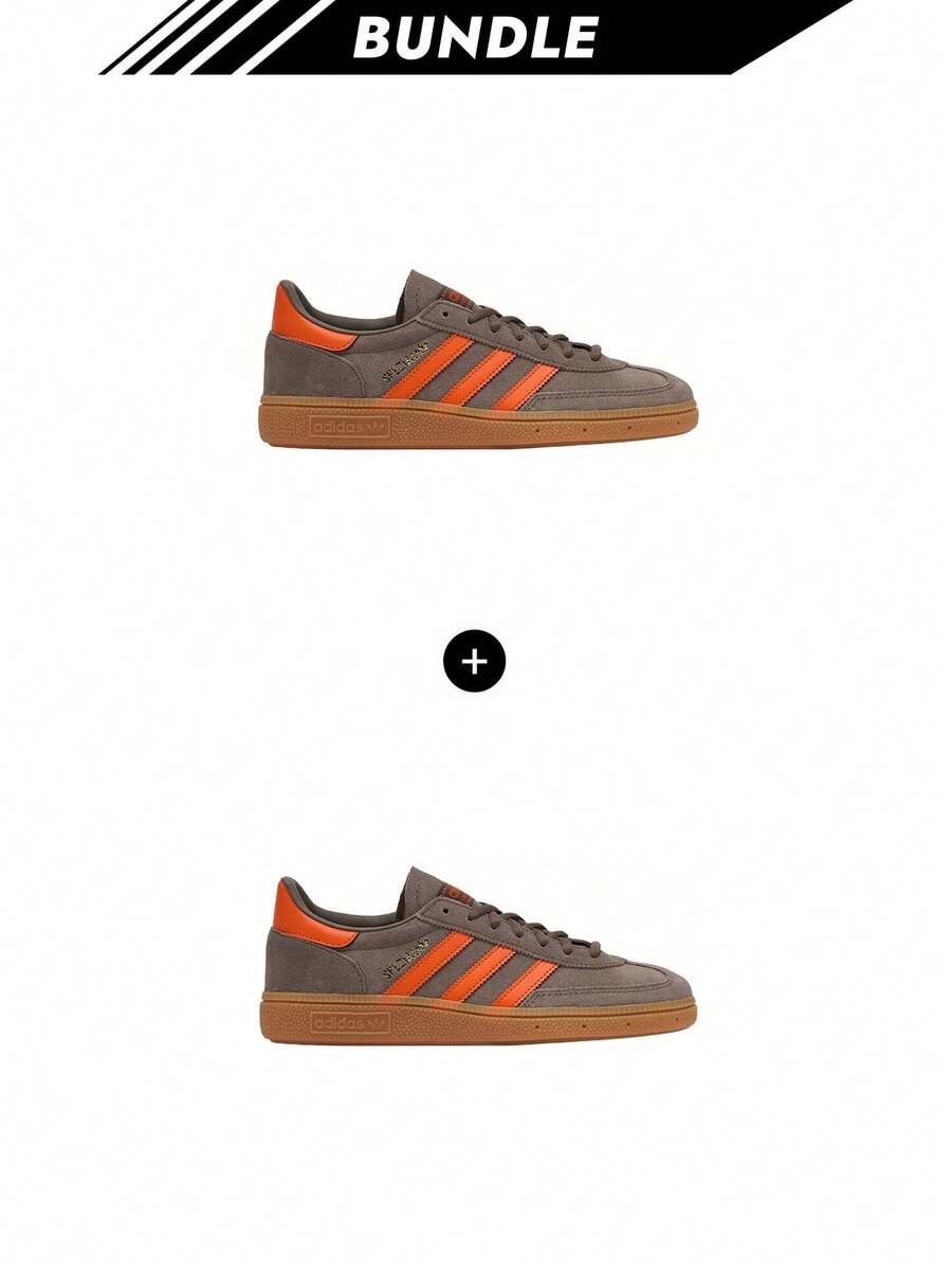 Adidas [Pack] Ténis de Andebol Handball Spezial para Homem Cargo Castanho / Laranja / Dourado Metálico JR3846 X 2 - Marrom Cargo - Ver 1