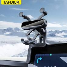 TAFDIUR 車用螢幕重力手機支架 延伸臂式中央控制台大螢幕導航支架 360°通用旋轉 穩定防震車用手機架 - 多色 - 查看 10