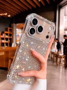 Shiny Sequin Rhinestone Phone Case Compatible With IPhone 18 Pro Max, Women Girls Luxury Full Crystal Glitter Protective Cover, Shockproof Corner Protection Transparent Frame Sparkling Diamond Phone Shell, Compatible With IPhone 17 Pro Max 16 Pro Max 15 Pro Max 14 Pro Max 13 Pro Max 12 Pro Max 11 Pro Max 16 Plus 15 Plus 14 Plus 17 17 Pro 17 Air 16 16 Pro 16E 15 15 Pro 14 14 Pro 13 13 Pro 12 12 Pro 11 11 Pro Models - Multicolor - View 1