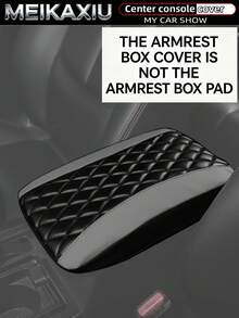 MEIKAXIU PU Leather 3D Embroidered Car Armrest Box Cover 32x19CM Size Dedicated Armrest Box Protector Car Interior Accessories For Women - PU Leather Quilting - View 6