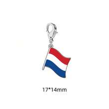 TEAMER 1pc Colorful National Flag Pattern Pendant, Handmade DIY Accessory, Can Be Used As Keychain, Bag Charm, Jewelry Decoration - Fashion Series - View 27